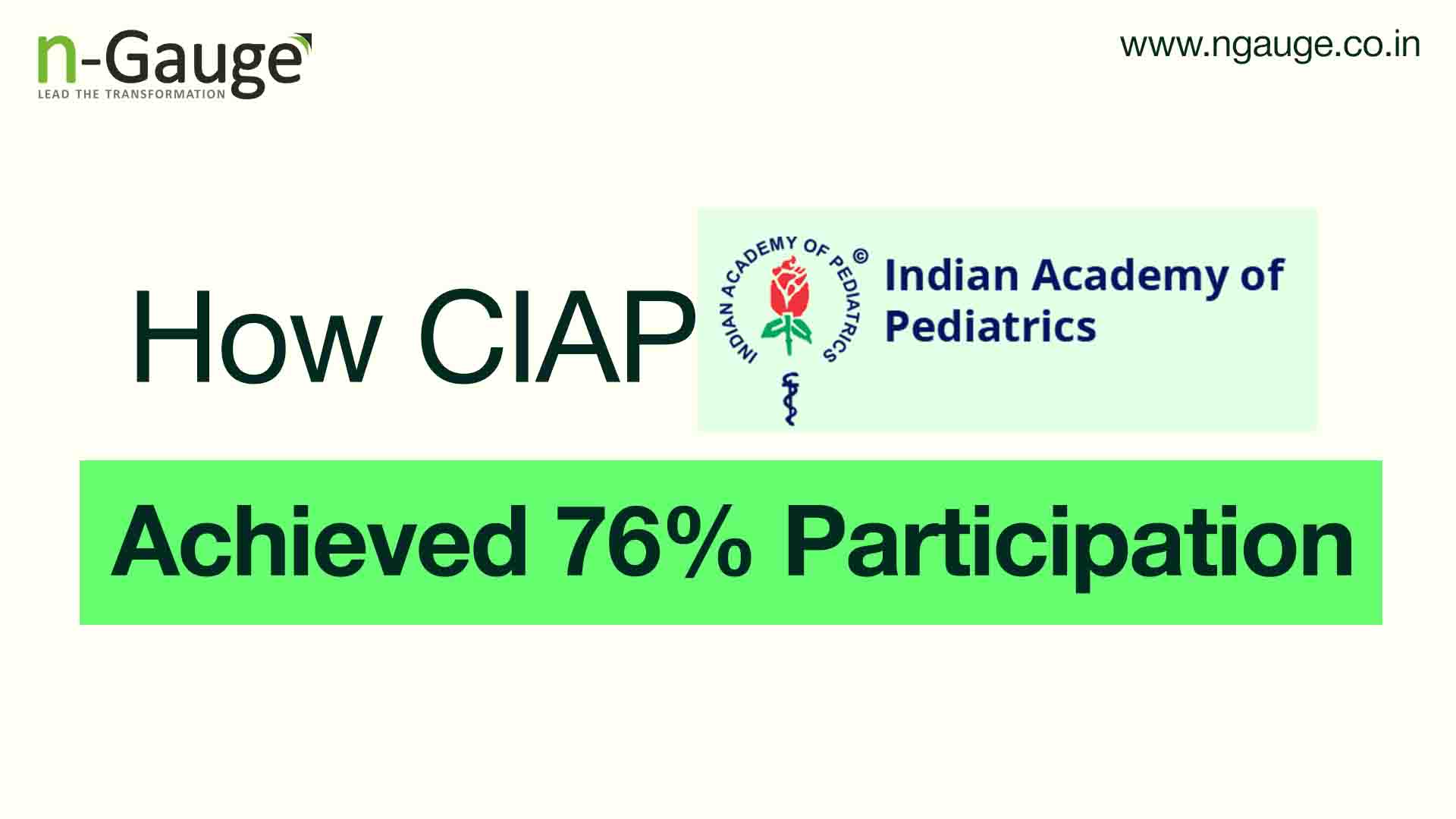 CIAP Election, Indian Academy of Pediatrics